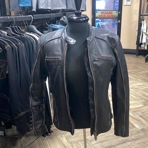 Fulmer Black Leather Women’s Jacket